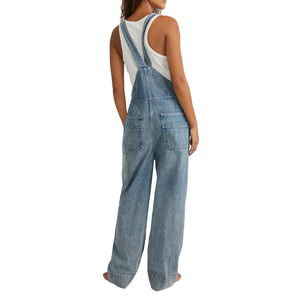 Offre spéciale Combinaison sur mesure pour femmes Meilleure qualité Denim doux et respirant Excellent rapport qualité/prix Style décontracté Combishort - Product Image 4
