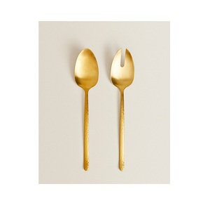 Cubiertos plateados de acero inoxidable para uso diario, conjunto de cubertería tradicional de titanio y plata con mango, seguro y saludable, gran oferta - Product Image 2