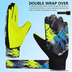 Gants de gardien de but en latex de haute qualité en gros, fermeture à lacets, paume active respirante pour l'entraînement en extérieur - Product Image 3