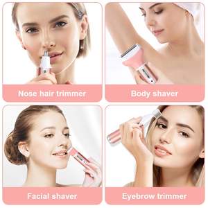 Afeitadora Eléctrica para Mujer 4 en 1, Depiladora Indolora en Húmedo y Seco, Doble Cuchilla para Bikini, Axilas, Piernas y Brazos, Carga USB, Accesorio para Coche - Product Image 6