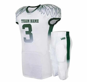 Uniforme de fútbol americano de poliéster 100% de calidad superior, conjunto de Jersey y pantalones cortos transpirables y cómodos en estilo de talla grande - Product Image 6