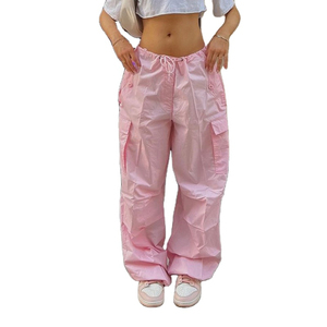 2025, venta al por mayor de ropa, pantalones Cargo para mujer, pantalones de talla grande para mujer, ropa de calle, pantalones para mujer - Product Image 2