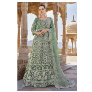 Recién llegado, vestidos Anarkali y Salwar Kameez con codificación de bordado y trabajo en piedra de exportación de India - Product Image 1