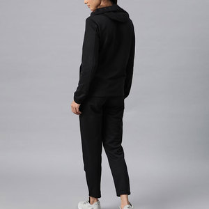 Chándal sólido de 2 piezas con capucha para mujer OEM personalizado 100% algodón estampado ligero cálido para invierno precio barato de moda - Product Image 3
