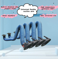 Dépoussiéreur de filtration de fumées de soudage dépoussiéreur mobile robot extracteur de fumée de soudage bras d'extraction flexible universel