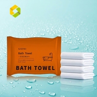 Individually Packaged Pearl Pattern Soft Silky Super Absorbent Portable for Travel Business Trip Disposable Compressed Bath