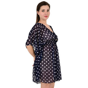 Robe caftan courte et élégante pour femmes, décontractée, imprimée pour le travail, l'été, la plage, les vacances et les fêtes. - Product Image 1