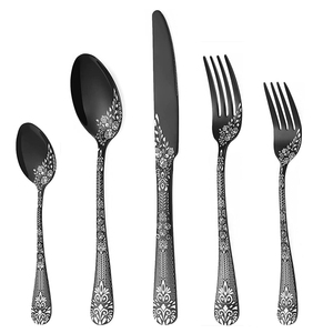 Juego de cubiertos con caja, cucharas, juegos de cubiertos a granel, tenedor cepillado chapado en oro, cuchara, juego de cubiertos de boda, cubiertos de oro - Product Image 4
