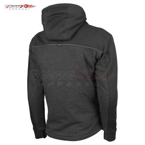 Sweat à Capuche en Molleton de Moto pour Homme avec Coudes Renforcés et Capuche Réglable, pour Moto - Product Image 4