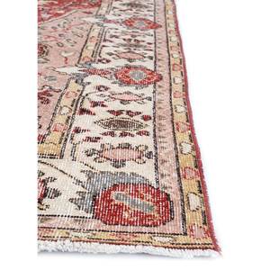 Tapis en laine noués à la main de grande taille, style vintage, motif médaillon rouge et orange, pour salon ou couloir - Pae-2013 - Product Image 4