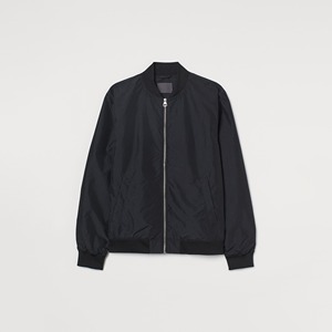 Chaquetas de bombardero de invierno ligeras de alta calidad para hombre, personalizadas con cuello levantado, puños acanalados, bolsillos con cremallera, tela a prueba de viento - Product Image 1