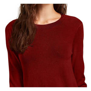 Maglione Girocollo Extra Small Planet Gold per Donna, Traspirante in Mohair, Stile Casual e Fresco per l'Autunno, Rosso - Product Image 2