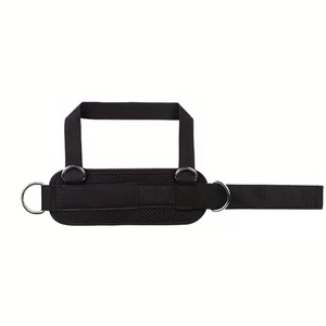 สายรัดข้อเท้าบุนวมสีดำนีโอพรีนสายรัดข้อเท้าออกกำลังกายในยิมพร้อมห่วงรูปตัว D สำหรับเครื่องยกน้ำหนัก - Product Image 6