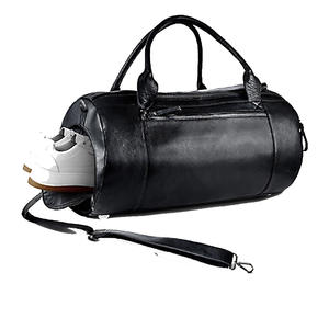 Customised Vegan PU <b>Leather</b> Weekender <b>Duffel</b> <b>Bag</b> Foldable Panelled Casual Travel Duffle Stylish Zipper Genuine <b>Leather</b> Material - Product Image 3