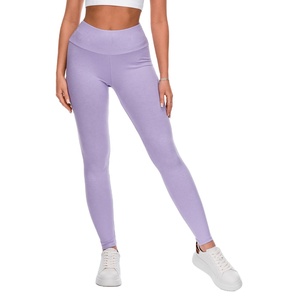 2024 Women's Best Selling Customized Yoga Leggings Factory Made Fitness Wear with Custom Logo on Waist - Product Image 4