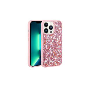 Étui en silicone de luxe avec strass brillants pour iPhone 13 Pro Max, série Premium NXXA Linea, inspiré de l'INS - Product Image 1