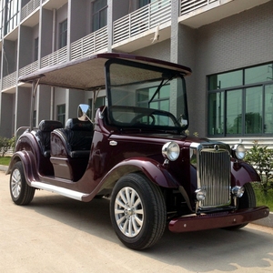 Coche <span class=keywords><strong>el</strong></span>éctrico clásico de nueva energía global, carrito de golf de 6 plazas con batería de 48V, motor de 5KW, vehículo <span class=keywords><strong>el</strong></span>éctrico respetuoso con <span class=keywords><strong>el</strong></span> medio ambiente - Product Image 4