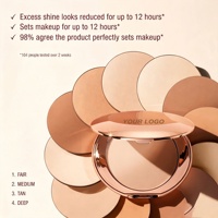 Poudre Libre Compacte Personnalisée Imperméable Fini Mat Effet Airbrush Correcteur Teint Flou Translucide Blanc Clair