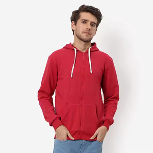 Sudadera con capucha térmica unisex de invierno con cremallera, de algodón de alta calidad y personalizada, de felpa o felpa francesa, transpirable y de secado rápido - Product Image 1