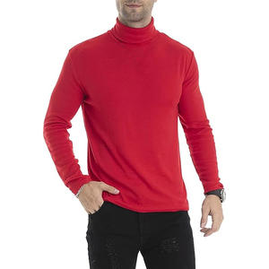 เสื้อเชิ้ตแขนยาวคอเต่าผู้ชายผ้าฝ้ายนุ่มแฟชั่นเสื้อสวมหัวแบบมีชั้นสำหรับฤดูหนาวผลิตตามสั่ง - Product Image 6