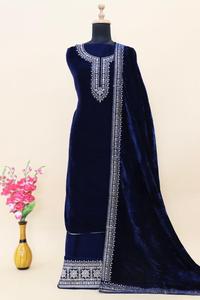 Salwar Kameez เสื้อผ้าผู้หญิงชุดอินเดียปักลายชุดทำงานปากีสถาน - Product Image 6