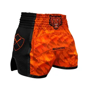 High quality Factory Wholesale Plain Stretchy Fight Mma Kick Boxing Muay Thai Shorts Martial Arts Wear Quick Dry short muay thai