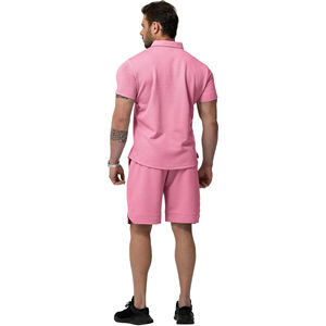 Conjunto de ropa deportiva para hombre Camiseta y pantalones cortos de ajuste relajado Moda para estilos de vida activos Esenciales de verano para correr - Product Image 5