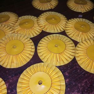 Rosette de Régalia Maçonnique. C'est généralement une coquille de drapeau italien tricolore, une rosette décorative du drapeau italien. - Product Image 1