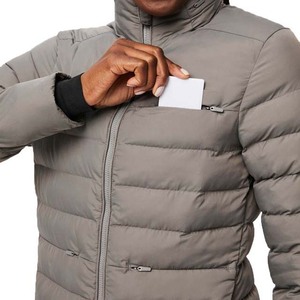 Chaqueta Acolchada de Punto para Mujer, Estilo Liso, Moda Otoño/Invierno, Diseño con Logotipo Personalizado, Impermeable, Transpirable y Ligera - Product Image 5