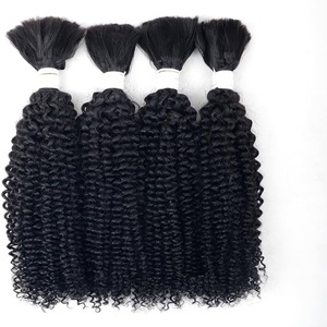 100% dentelle naturelle brésilienne non traitée de vague d'eau lâche Style de vague profonde brut sud indien Afro/Curl par le vendeur - Product Image 1