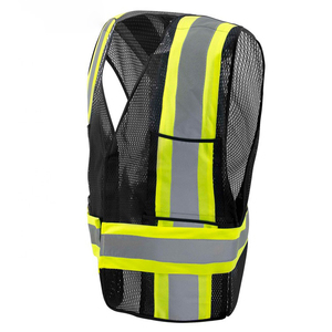 Chaleco de alta visibilidad con múltiples bolsillos de alta calidad, chaleco reflectante personalizado, seguridad nocturna, construcción, ropa de trabajo vial, chaleco de seguridad - Product Image 2