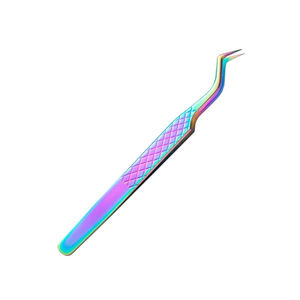 Pinzas de pestañas multicolores Pinzas de pestañas de volumen con punta de fibra - Product Image 1