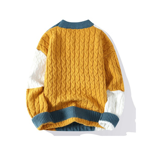 Pull à col rond en molleton personnalisé, nouveau style, fabrication personnalisée, imprimé, pour hommes - Product Image 5