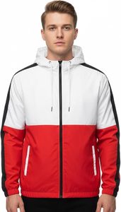 Veste coupe-vent réversible à capuche personnalisée, vêtements de sport haute performance, respirante, pour la course à pied en plein air, entraînement - Product Image 6