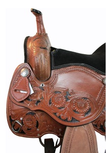 Selle Western en cuir véritable de qualité supérieure pour cheval Selle de course pour équitation Selle Western - Product Image 5