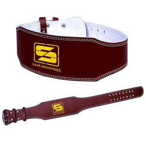 Venta caliente personalizado de cuero de vaca cinturón de entrenamiento de gimnasio cómodo protector de levantamiento de pesas Fitness logotipo más demandado - Product Image 1