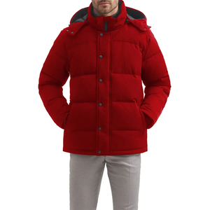 Chaqueta Acolchada de Plumón Personalizada Unisex al por Mayor, Chaqueta de Invierno Cálida de Nailon Estilo Urbano con Logotipo Frontal en Lona para Hombre - Product Image 4