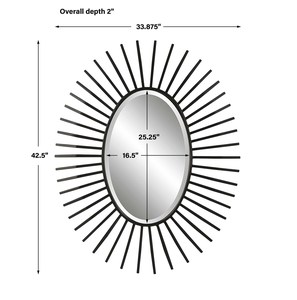Unique design iron <b>wall</b> mounted oval <b>mirror</b> for home and hotel decorative living room bedroom hallway <b>wall</b> decor make <b>mirror</b> - Product Image 4