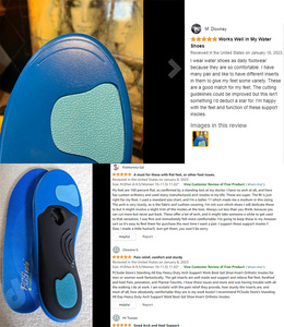 Work Comfort Orthotic Insoles Shock Absorption Foot Pain Relief Orthotic Inserts for Arch Pain - Product Image 3