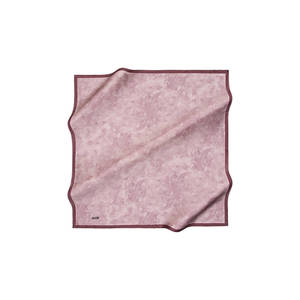 Pañuelo Cuadrado de Seda y Algodón Rosa Palo con Diseño de Pinceladas para Verano - Product Image 2