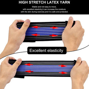 Bandes de compression pour genoux à haute élasticité, prix de gros, accessoires de sport pour la salle de sport, fabrication directe en usine, pour la musculation - Product Image 5