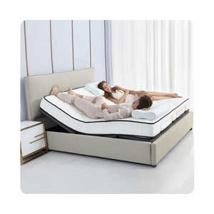 Base de lit réglable de massage à distance sans fil avec cadre environnant - Product Image 1