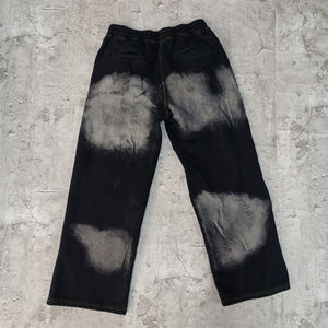 Custom Men's Heavyweight Sun Faded Conjuntos de dos piezas Lavado de ácido y apliques desgastados Parche Chándal de trabajo para los hombres - Product Image 5