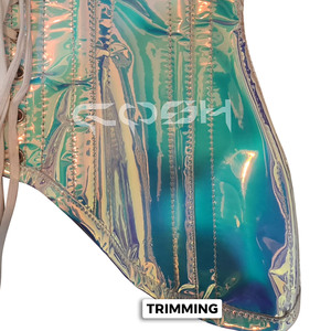 Holographic PVC Underbust <b>Corsets</b> Supplier - Product Image 5