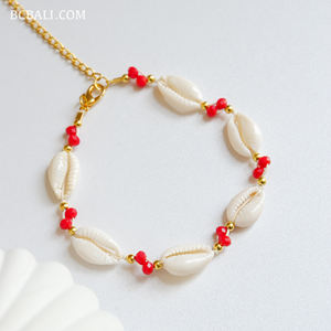 Adopta el estilo playero con nuestra auténtica pulsera de conchas con encantadores detalles de conchas, un accesorio inspirado en el océano, perfecto para ti. - Product Image 6