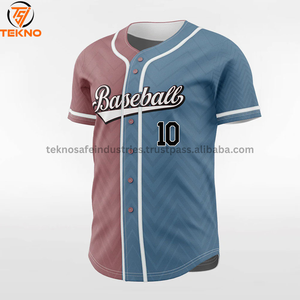 Maillot de baseball pas cher à bas quantité minimale de commande Logo imprimé personnalisé de haute qualité 100% tissu polyester maillot de baseball OEM ODM entretenu - Product Image 6
