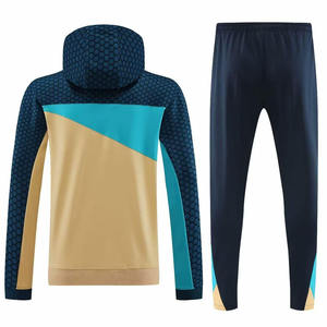 Vente en gros de survêtement de jogging de qualité supérieure respirant à manches longues 100% coton polyester survêtement d'entraînement pour hommes - Product Image 3