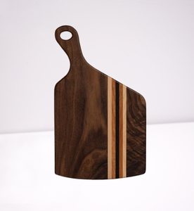 Planche à découper en teck durable artisanale avec impression émaillée pour fruits Préparation gastronomique Écologique Passe au lave-vaisselle - Product Image 1