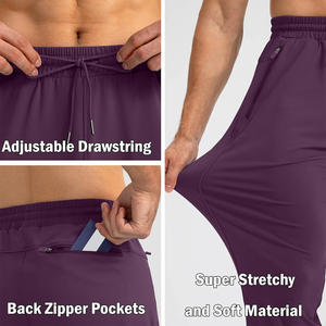 Pantalones de chándal de entrenamiento para hombre con opciones de logotipo bordado personalizado y personalización de etiquetas para ropa de fitness y entrenamiento - Product Image 3