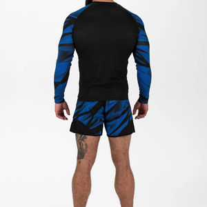 Vente en gros de shorts de surf en spandex personnalisés par sublimation, concevez votre propre rashguard à manches longues de compression pour MMA et BJJ - Product Image 5